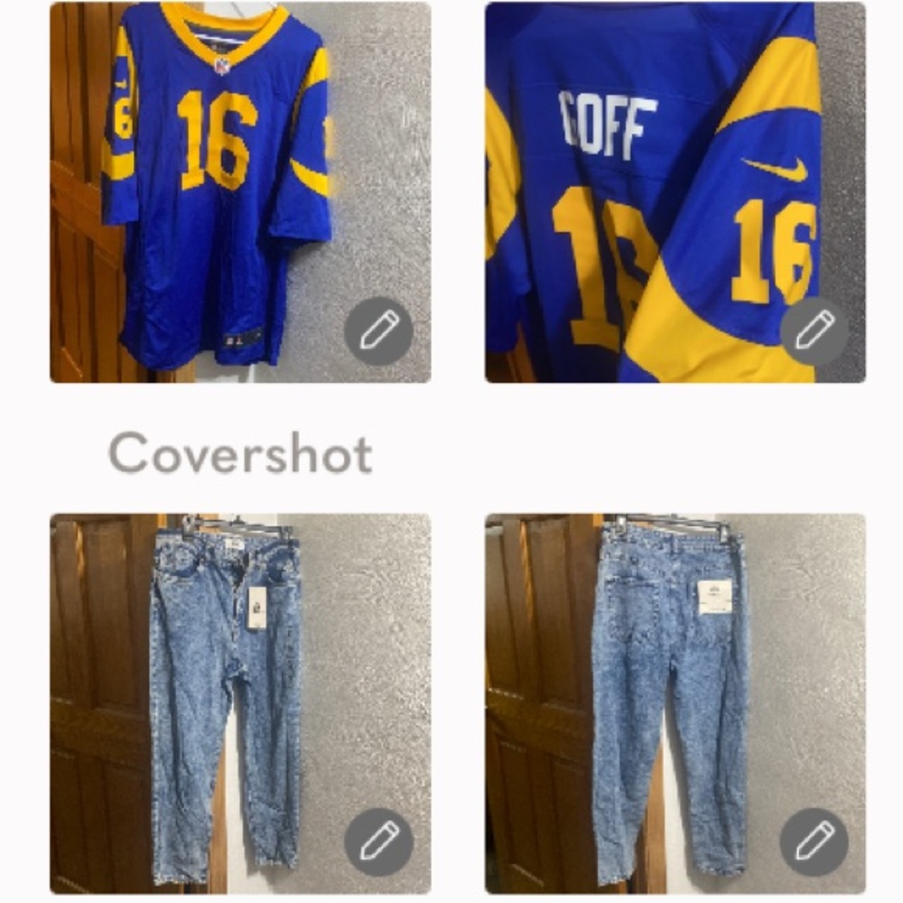NIKE NFL Goff 16 LA Rams+ Boutique Refuge mom jeans s11